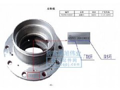 ,后轮毂（Rear wheel hub）,济南鹏旭伟业重汽配件销售公司