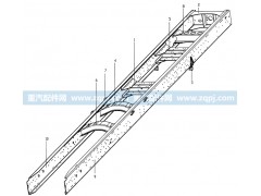 AZ9219510020,车架总成,济南驰纳重型汽车进出口贸易有限公司