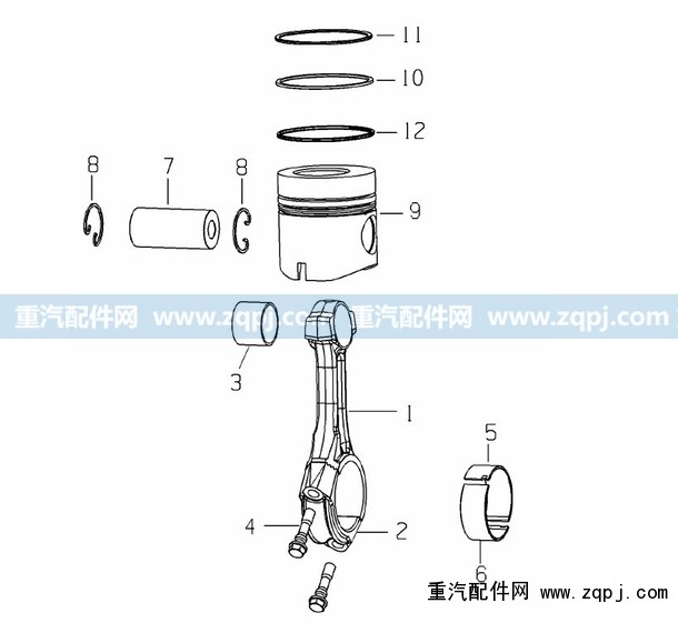 VG1540030030,活塞CNG,济南驰纳重型汽车进出口贸易有限公司