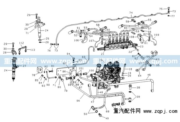 R61540080101,供油泵总成（共轨）,济南驰纳重型汽车进出口贸易有限公司