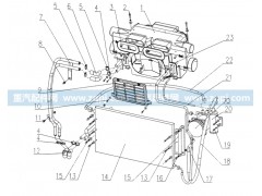 WG1642820016,压-冷软管总成,济南驰纳重型汽车进出口贸易有限公司