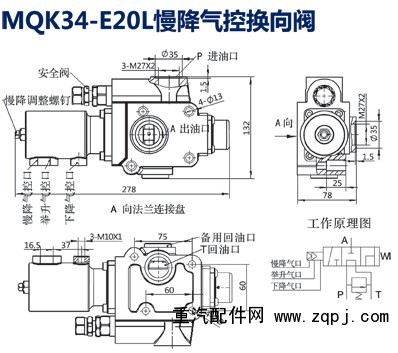 MQK34-E20L,慢降气控换向阀,潍坊山特液压机械有限公司