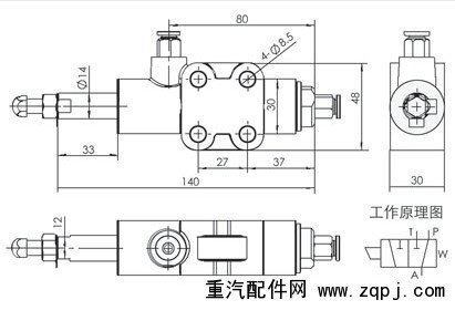 ,XQF22限位气阀,潍坊山特液压机械有限公司