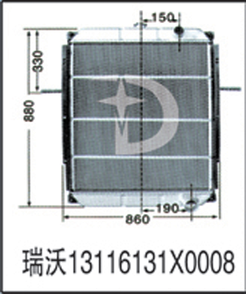 瑞沃13116131X0008,散热器,济南鼎鑫汽车散热器有限公司