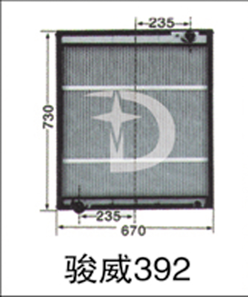 骏威392,散热器,济南鼎鑫汽车散热器有限公司