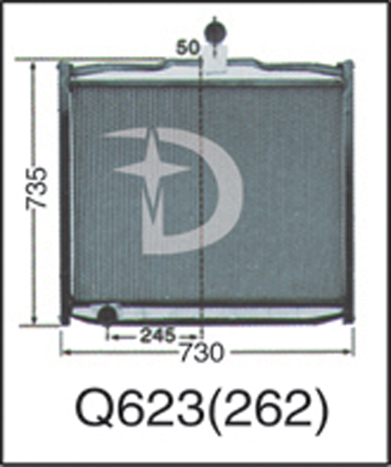 Q623(262),散热器,济南鼎鑫汽车散热器有限公司