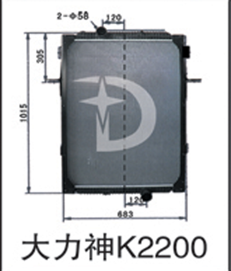 大力神K2200,散热器,济南鼎鑫汽车散热器有限公司