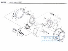 AZ9231342070,制动蹄总成,济南海瑞重型汽车经销中心