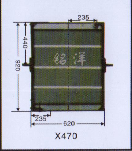 ,水箱  X470,济南铭洋汽车散热器有限公司