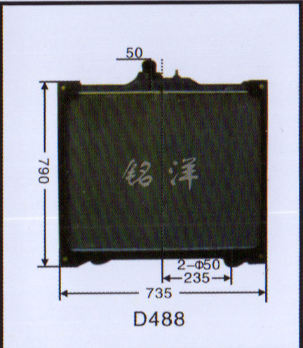 ,水箱  D488,济南铭洋汽车散热器有限公司