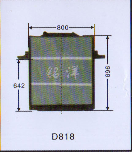 ,水箱 D818,济南铭洋汽车散热器有限公司