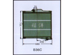 ,水箱  B36C,济南铭洋汽车散热器有限公司