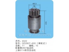 QD2807-600(序号4022),马达齿轮,聊城市洪岩汽车电器有限公司