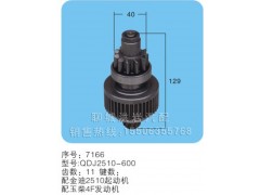 QDJ2510-600(序号7166),马达齿轮,聊城市洪岩汽车电器有限公司