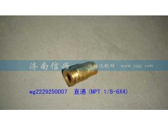 WG2229250007,直通(NPT 1、8-6X4),济南信兴汽车配件贸易有限公司