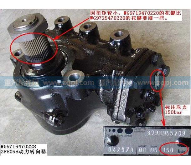 ZF8098,动力转向器,济南诺诚重型汽车配件有限公司