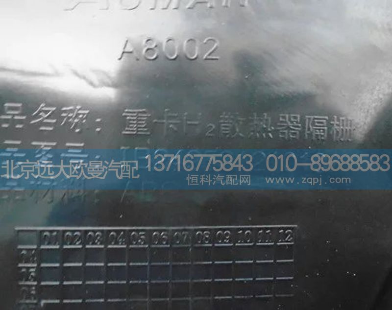1b24953121010,重卡h2散热器隔栅,北京远大欧曼汽车配件有限公司