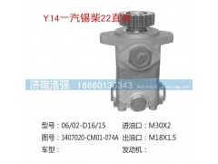 3407020-CM01-074A(QX657,一汽锡柴22直齿转向泵,济南浩强助力泵发展有限公司