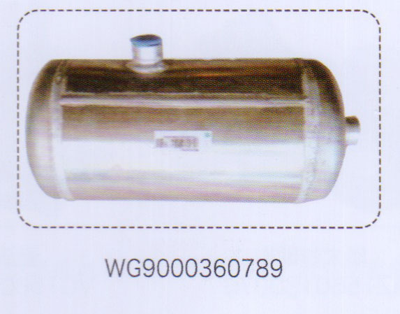 WG9000360789,重汽豪沃T7H铝合金储气筒总成,济南泉信汽配