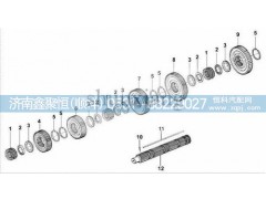 ,变速箱18729的主轴,济南鑫聚恒汽车配件有限公司