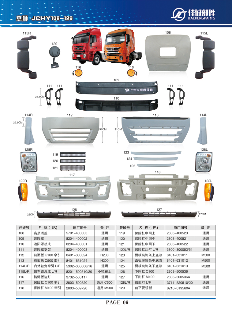 红岩杰狮前面板C100牵引8401-300024/8401-300024