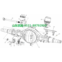 汉德469轻量化HDZ469差速器壳（左）-HD469-2403025-凯路重配_恒科汽配网