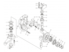 199100410007,Knuckle shaft fork assembly,济南向前汽车配件有限公司