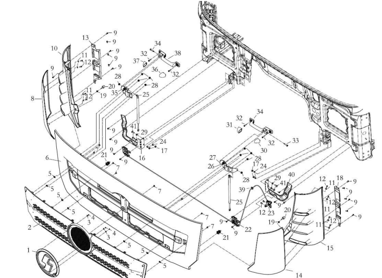 DZ14251110080,Panel lock seat and pull rod assembly,济南向前汽车配件有限公司