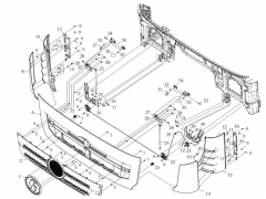 DZ14251110080,Panel lock seat and pull rod assembly,济南向前汽车配件有限公司