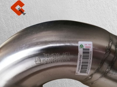 712W15204-0173,C7H exhaust pipe with urea nozzle seat,济南向前汽车配件有限公司