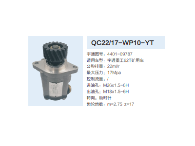 QC22/17-WP10-YT,转向助力泵,济南泉达汽配有限公司