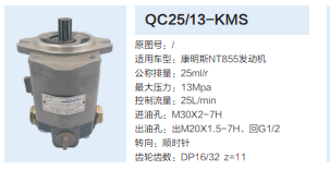 QC25/13-KMS,转向助力泵,济南泉达汽配有限公司