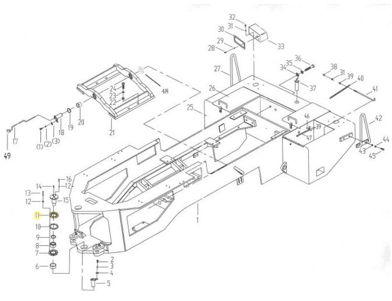 250100181,Upper flange,济南向前汽车配件有限公司