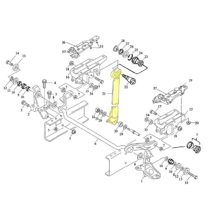 SZ182000788,Strengthen the turnover cylinder,济南向前汽车配件有限公司