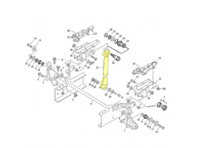 SZ182000788,Strengthen the turnover cylinder,济南向前汽车配件有限公司