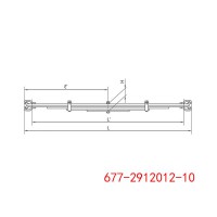 677-2912012-10 汽車底盤懸掛板簧鋼總成