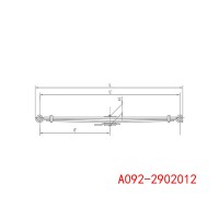 钢板弹簧平衡悬架汽车底盘钢板弹簧供应 A092-2902012