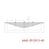 Kamaz系列车辆底盘悬架板簧 6460-2912012-60