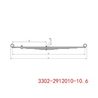 卡车钢板弹簧总成 3302-2912010-10.6