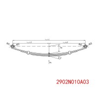多片式钢板弹簧平衡支架 2902N010A03