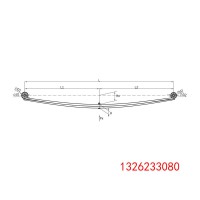 底盘悬架 钢板弹簧总成 1326233080