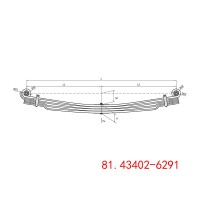 钢板弹簧悬架总成 81.43402-6291