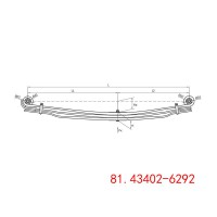 汽车底盘悬架板簧 81.43402-6292