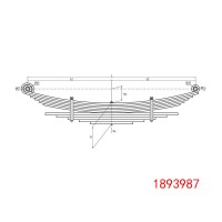 汽车底盘钢板弹簧平衡悬架 1893987