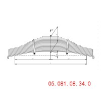 钢板弹簧平衡悬架 05.081.08.34.0