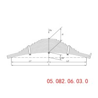 多片式进出口外贸板簧 05.082.06.03.0