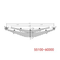 重型汽车卡车钢板弹簧 55100-6C000