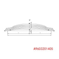 Mercedes系列底盘钢板弹簧 A9603201405