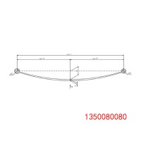 1350080080 后鋼板彈簧總成