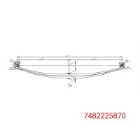 雷诺premium卡车板簧悬架 7482225870